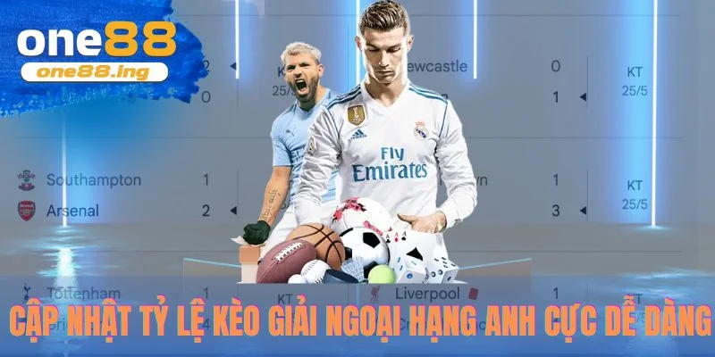 Cập nhật tỷ lệ kèo giải ngoại hạng Anh cực dễ dàng