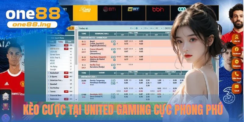 Kèo cược tại United Gaming cực phong phú